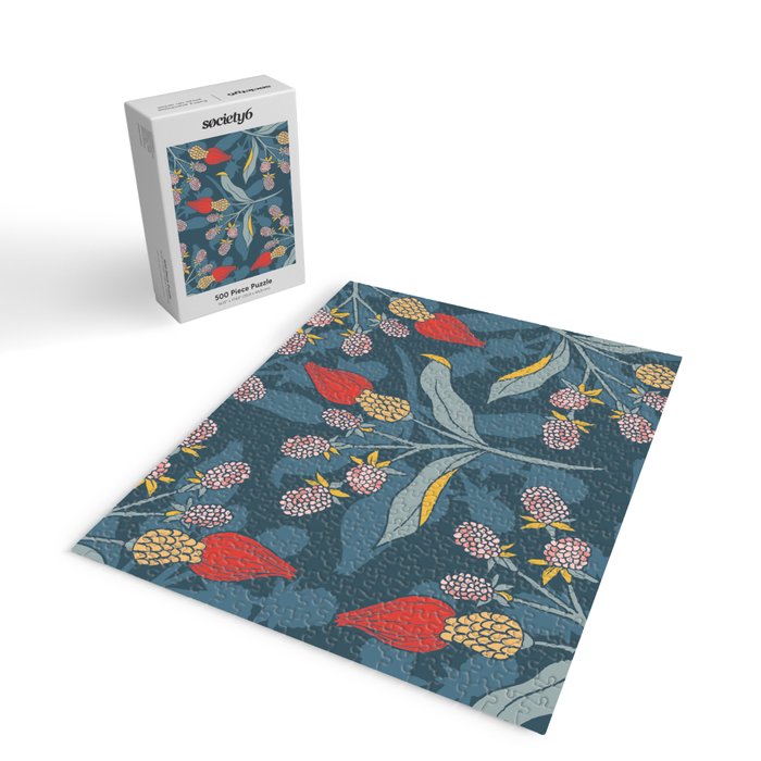 Retro floral shapes Jigsaw Puzzle Gallery Image 2