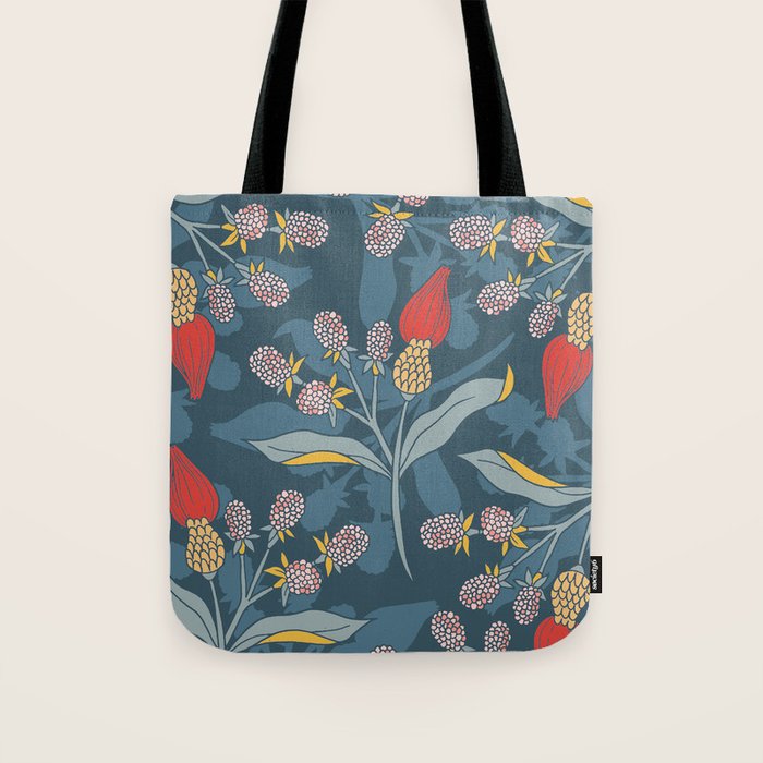 Retro floral shapes Tote Bag Gallery Image 1