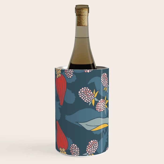 Retro floral shapes Wine Chiller Gallery Image 2