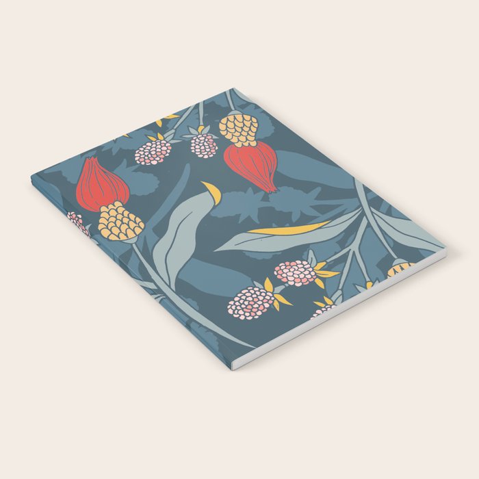 Retro floral shapes Notebook Gallery Image 1