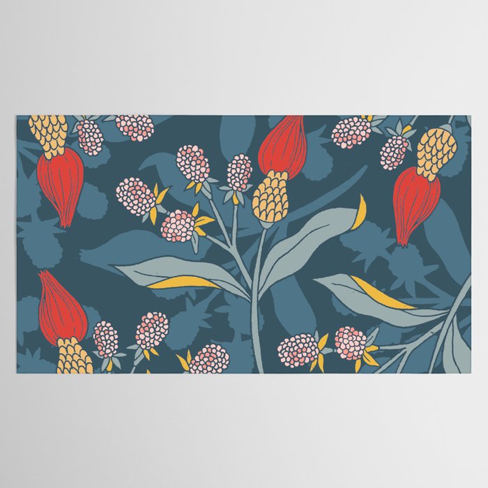 Retro floral shapes Tablecloth Gallery Image 2