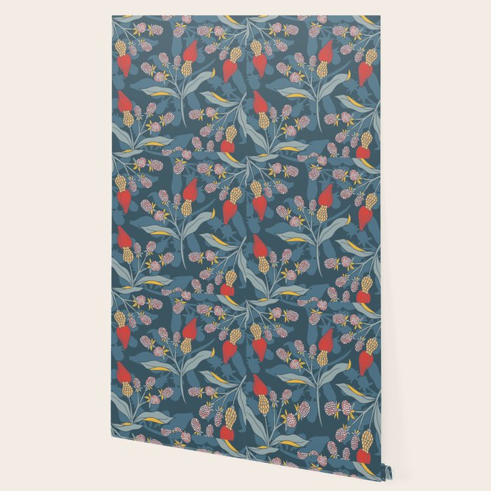 Retro floral shapes Wallpaper Gallery Image 2