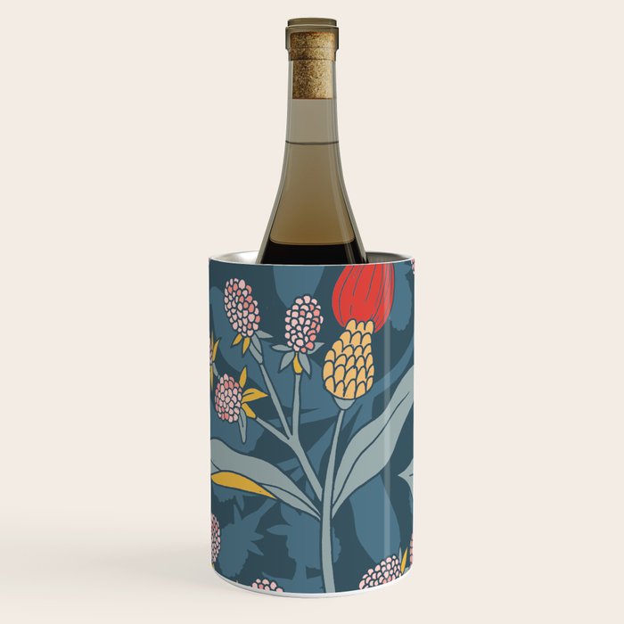 Retro floral shapes Wine Chiller Gallery Image 1