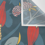 Retro floral shapes Wall Tapestry Gallery Image 3