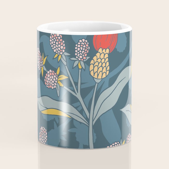 Retro floral shapes Coffee Mug Gallery Image 4
