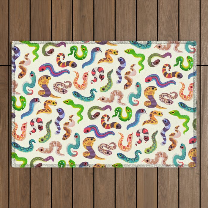 Serpent Day - Bright Outdoor Rug Gallery Image 1