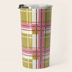 Bold Checked Design Travel Mug Gallery Image 3