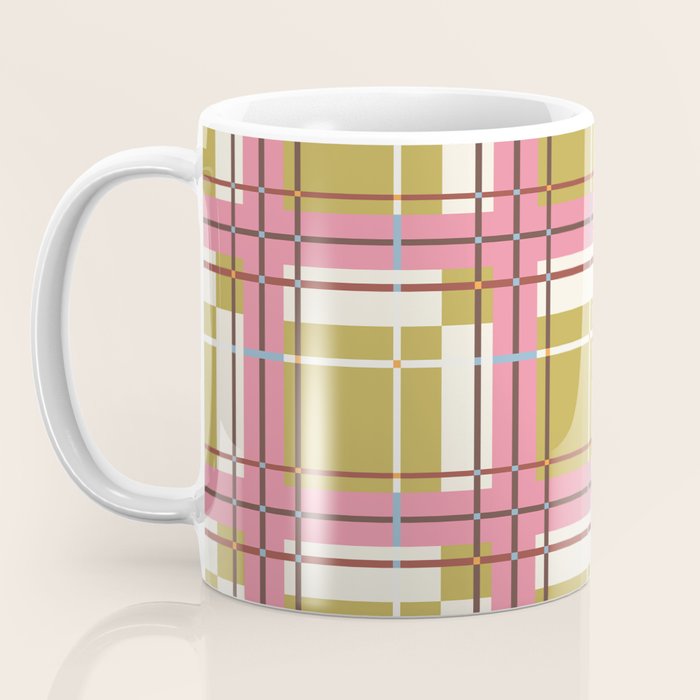 Bold Checked Design Coffee Mug Gallery Image 3