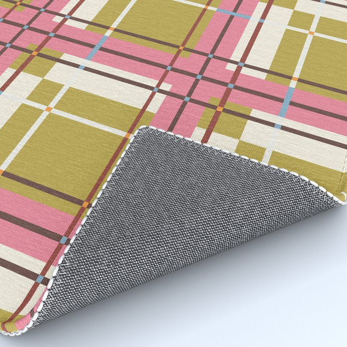 Bold Checked Design Rug Gallery Image 4