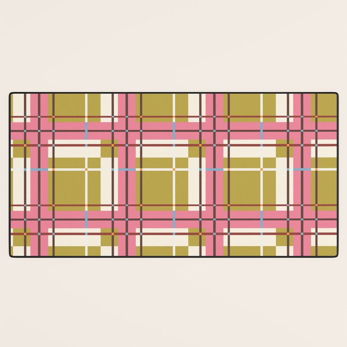 Bold Checked Design Desk Mat Gallery Image 3