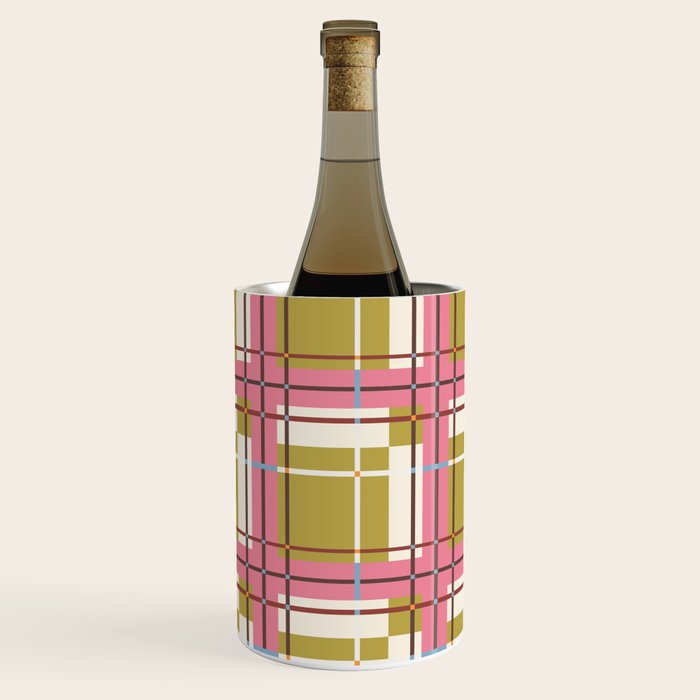 Bold Checked Design Wine Chiller Gallery Image 2