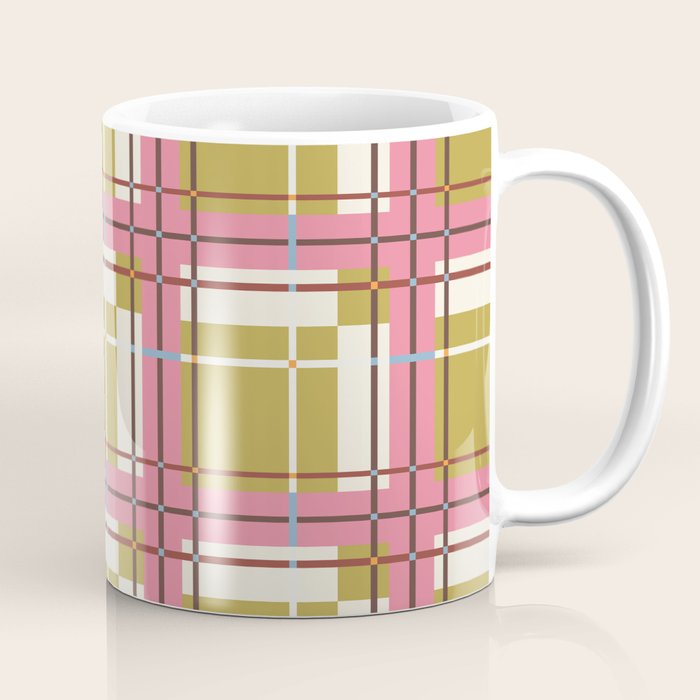 Bold Checked Design Coffee Mug Gallery Image 1