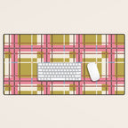 Bold Checked Design Desk Mat Gallery Image 1