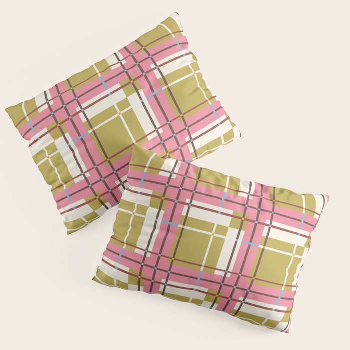 Bold Checked Design Pillow Sham Gallery Image 1