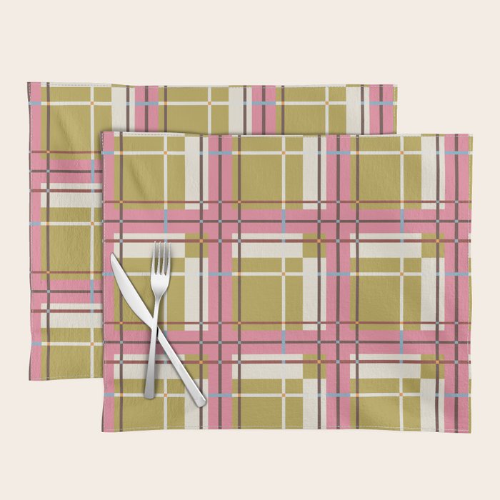 Bold Checked Design Placemat Gallery Image 1