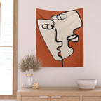 Interwoven Faces 2 Wall Tapestry Gallery Image 2