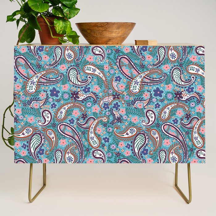 Whimsical Paisley Dance Credenza Gallery Image 1