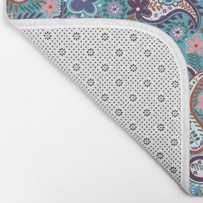 Whimsical Paisley Dance Bath Mat Gallery Image 2