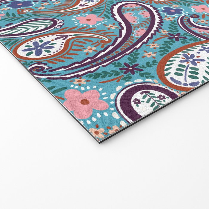Whimsical Paisley Dance Welcome Mat Gallery Image 2