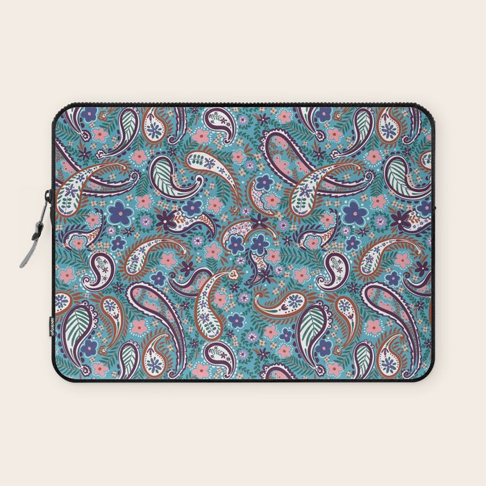 Whimsical Paisley Dance Laptop Sleeve Gallery Image 1