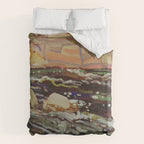 Tom Thomson Dark Waters spring 1916 Canadian Landscape Artist Duvet Cover Gallery Image 6
