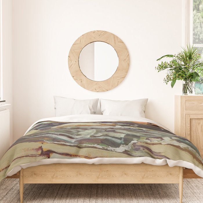 Tom Thomson Dark Waters spring 1916 Canadian Landscape Artist Duvet Cover Gallery Image 3