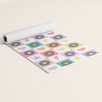 Colorful Checkerboard 80s - Pastel Colors Yoga Mat Gallery Image 2
