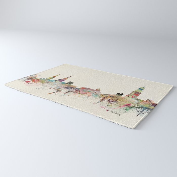 hamburg germany skyline Rug Gallery Image 3