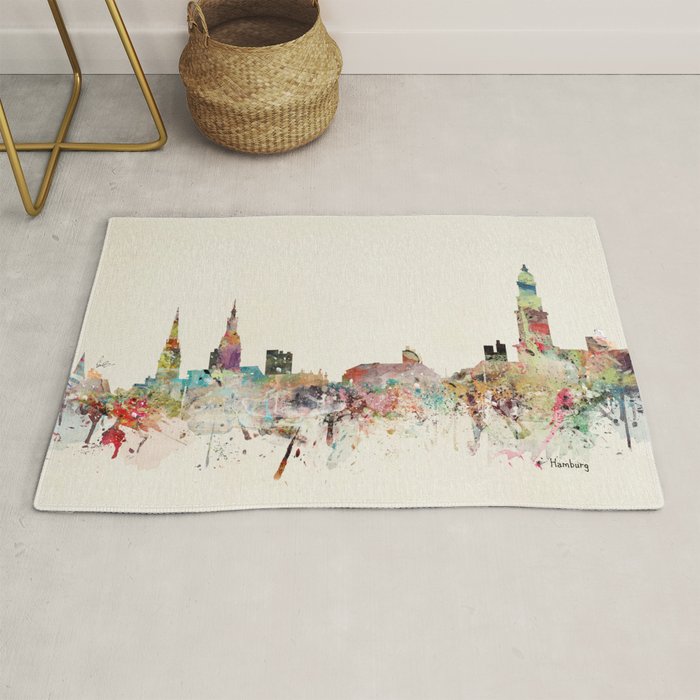 hamburg germany skyline Rug Gallery Image 1