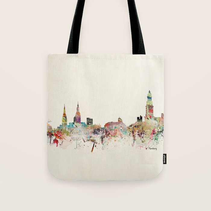 hamburg germany skyline Tote Bag Gallery Image 1