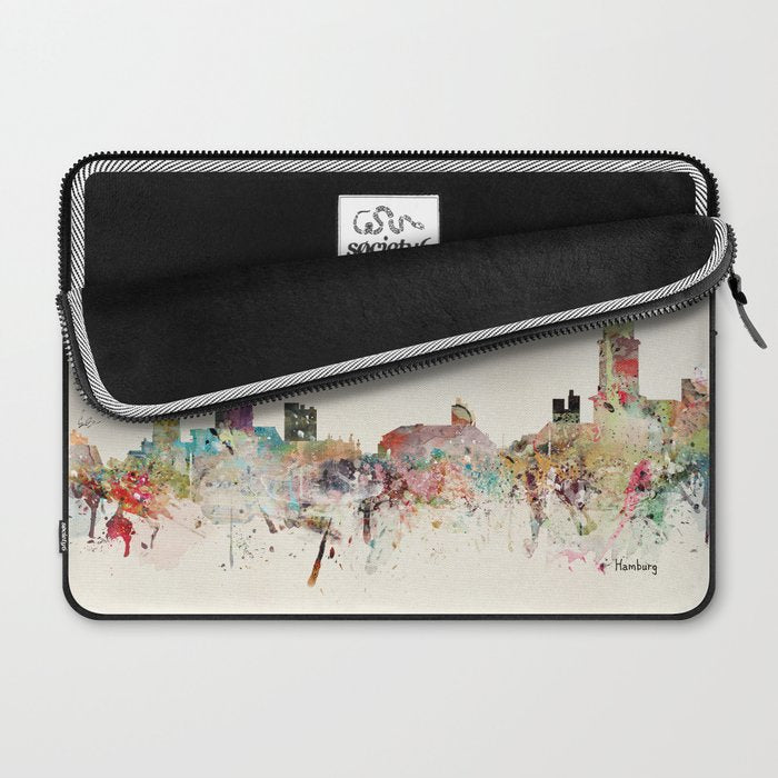 hamburg germany skyline Laptop Sleeve Gallery Image 2