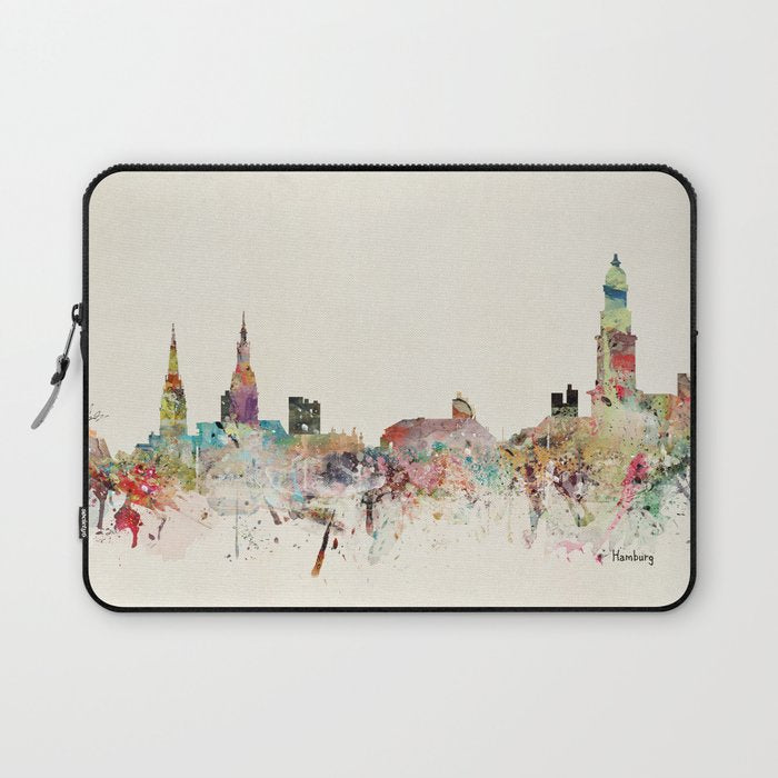 hamburg germany skyline Laptop Sleeve Gallery Image 1