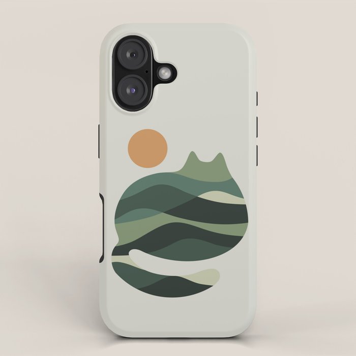 Cat Landscape 122 iPhone Case Gallery Image 1