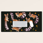 Ringtail - dark Desk Mat Gallery Image 1