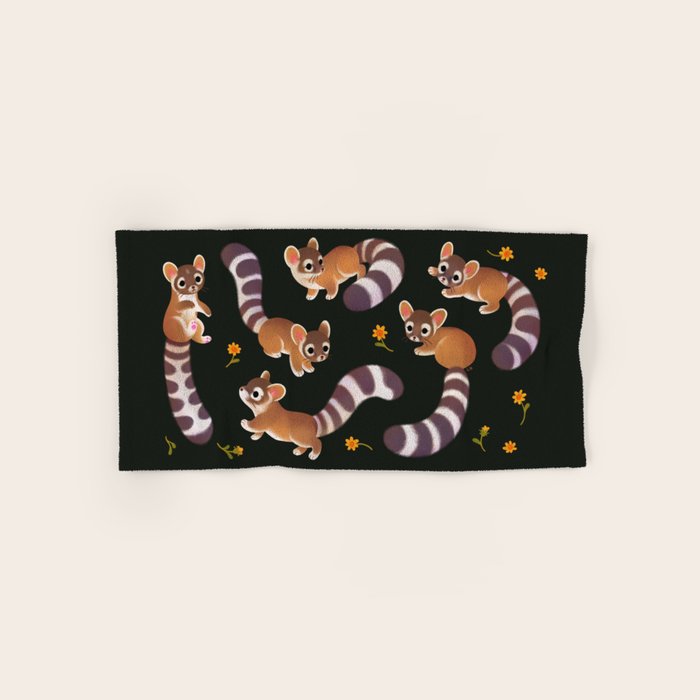 Ringtail - dark Bath Towel Gallery Image 1