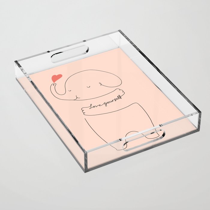 Love Yourself Ele 2 Acrylic Tray Gallery Image 1