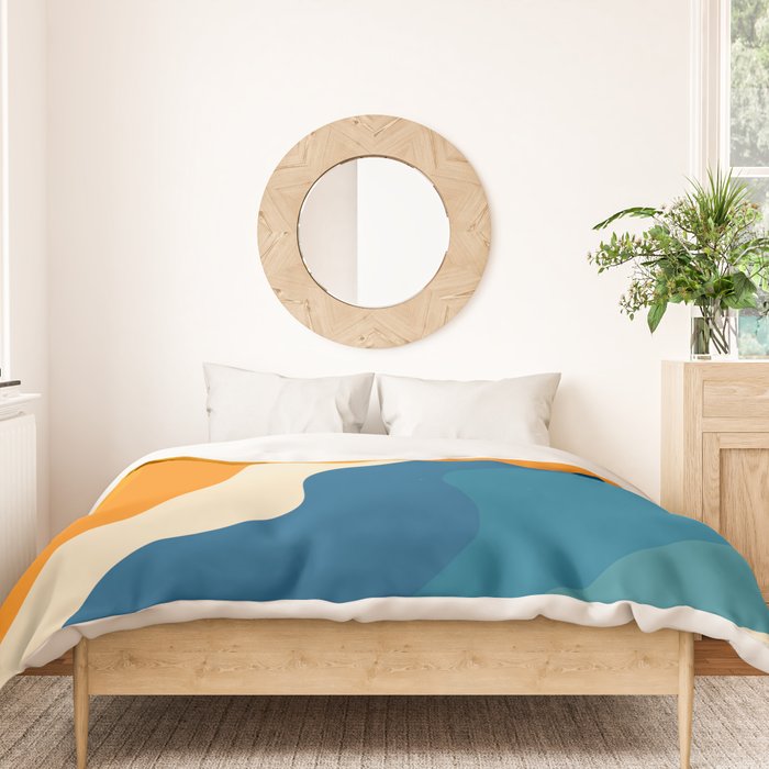 Minimalist abstract waves Duvet Cover Gallery Image 3