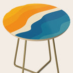 Minimalist abstract waves Side Table Gallery Image 2