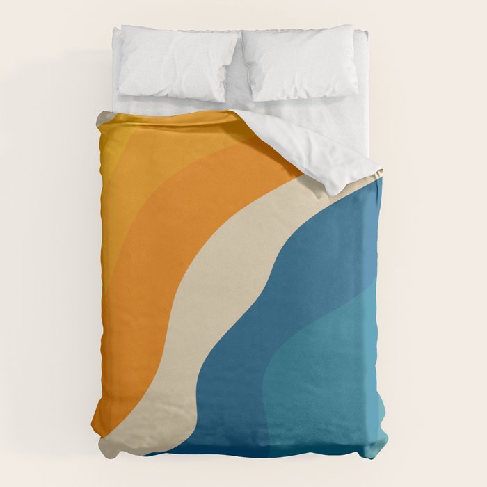 Minimalist abstract waves Duvet Cover Gallery Image 6