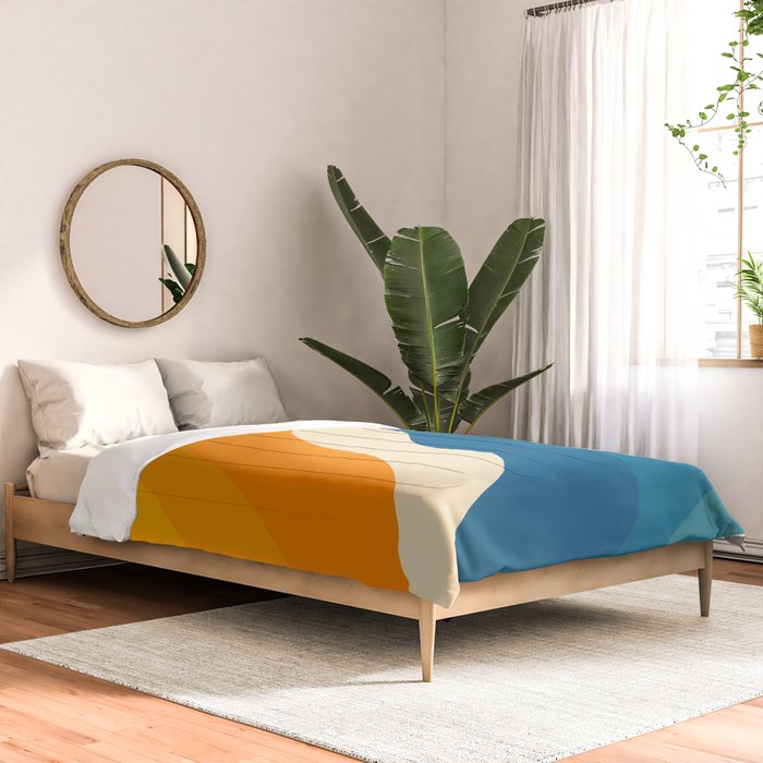 Minimalist abstract waves Comforter Gallery Image 2