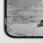 Louis Armstrong at the Spinx and Egyptian Pyrimids Vintage black and white photography / photographs Laptop Sleeve Gallery Image 3