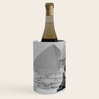 Louis Armstrong at the Spinx and Egyptian Pyrimids Vintage black and white photography / photographs Wine Chiller Gallery Image 2