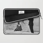 Louis Armstrong at the Spinx and Egyptian Pyrimids Vintage black and white photography / photographs Laptop Sleeve Gallery Image 2