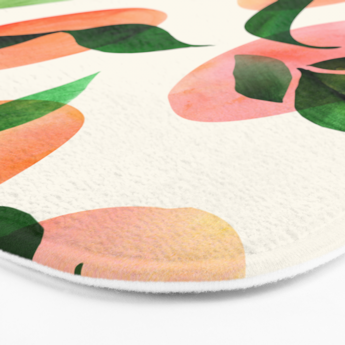 Abstract Summer Fruit Pattern Bath Mat Gallery Image 3