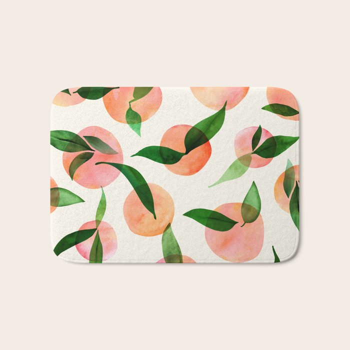 Abstract Summer Fruit Pattern Bath Mat Gallery Image 1