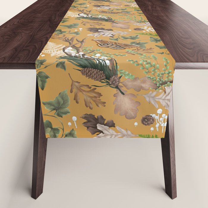 Bohemian Leafy Forest Table Runner Gallery Image 1