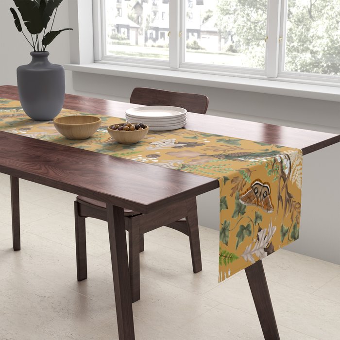 Bohemian Leafy Forest Table Runner Gallery Image 2