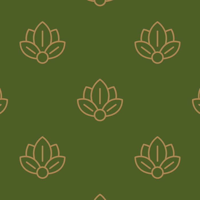 Gold Spiritual Lotus on Dark Olive Green Coffee Mug Gallery Image 2