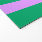 Vibrant green and purple stipes Welcome Mat Gallery Image 2