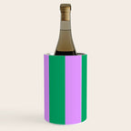 Vibrant green and purple stipes Wine Chiller Gallery Image 1